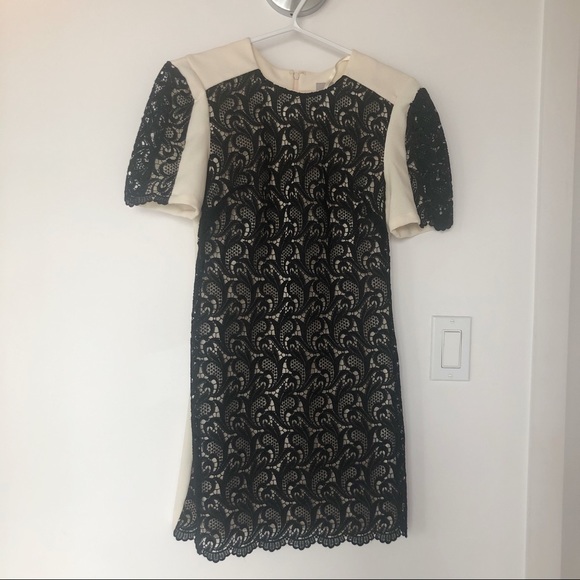 Black and White Lace Dress - Picture 1 of 2